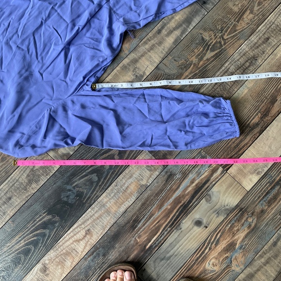 Waist-Defined Cross-Back Jumpsuit for Women Periwinkle Medium - Picture 9 of 12